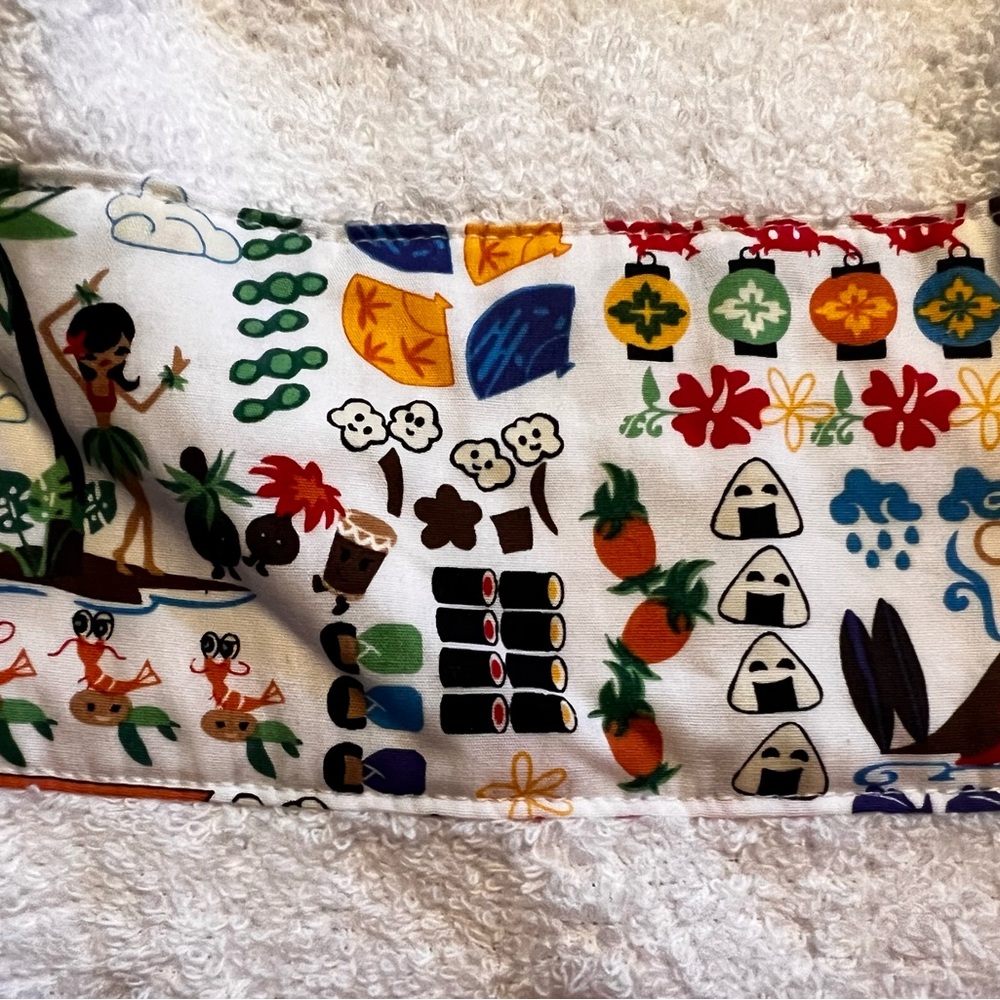 Dish towel-“ Sushi “ theme- Custom- Fun to use or gift- New-Ready to hang